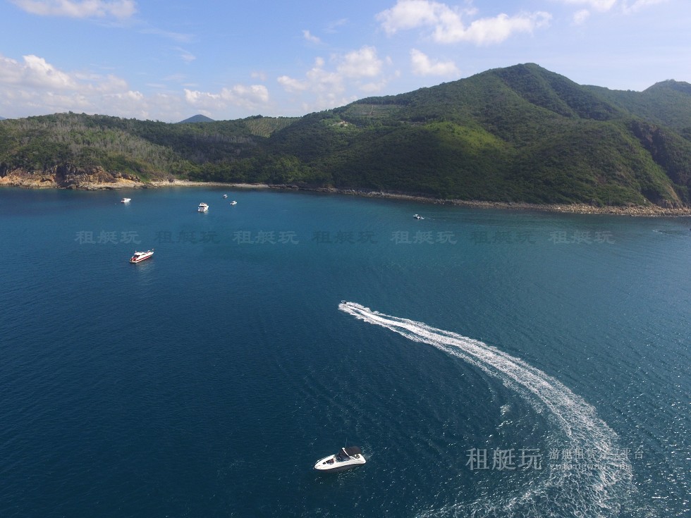 三亞旅游游艇租賃，三亞港至三亞角航線